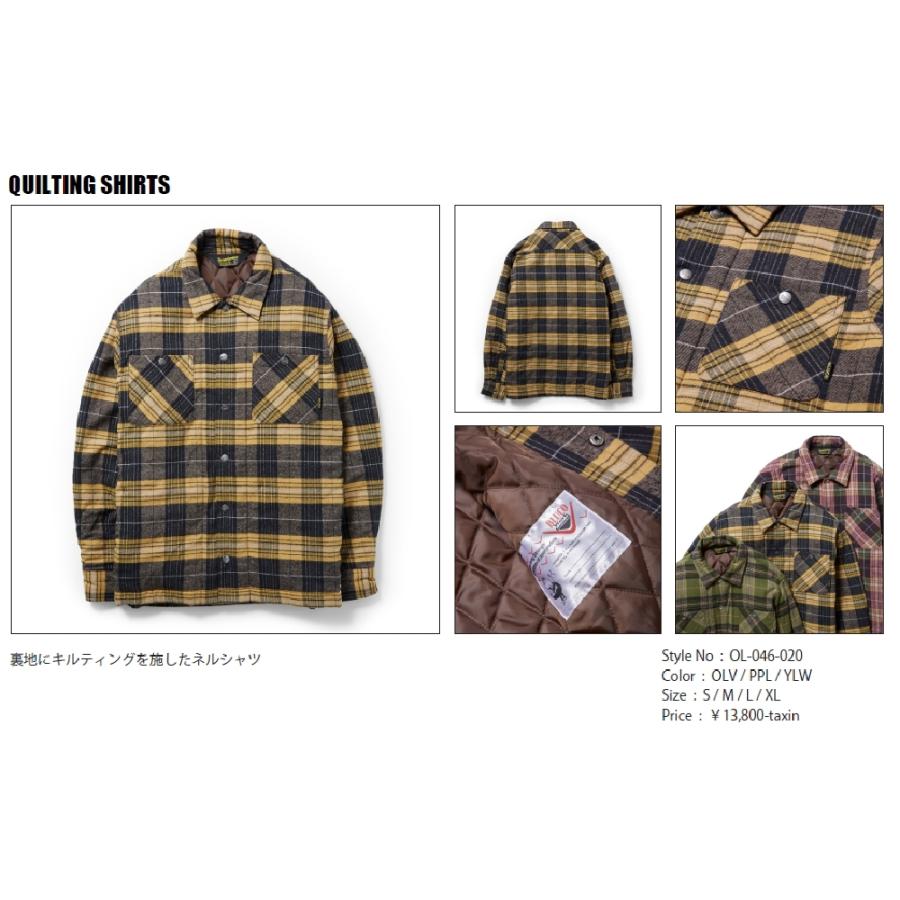 BLUCO（ブルコ） 30%OFF!! OL-046-020 QUILTING SHIRTS キルティング
