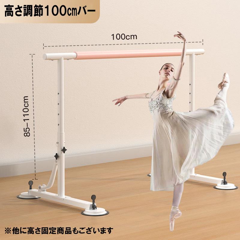 レッスン ダンス バー 高さ可変 幅100cm バレエ 体操 自宅 スタジオ