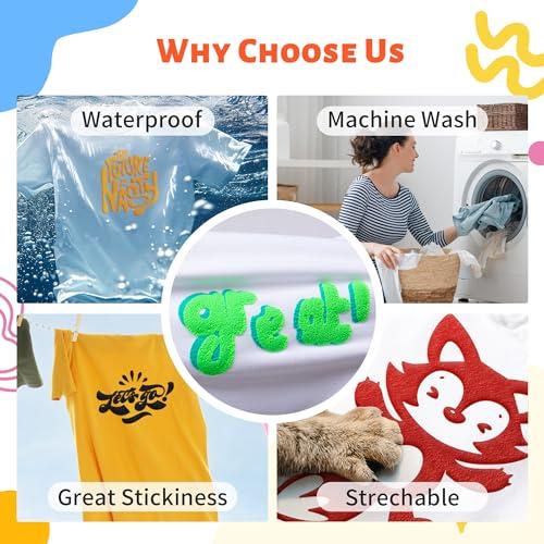 3Dパフ アイロンプリントシート 熱転写ラバーシート JAVIGA PU素材 DIY