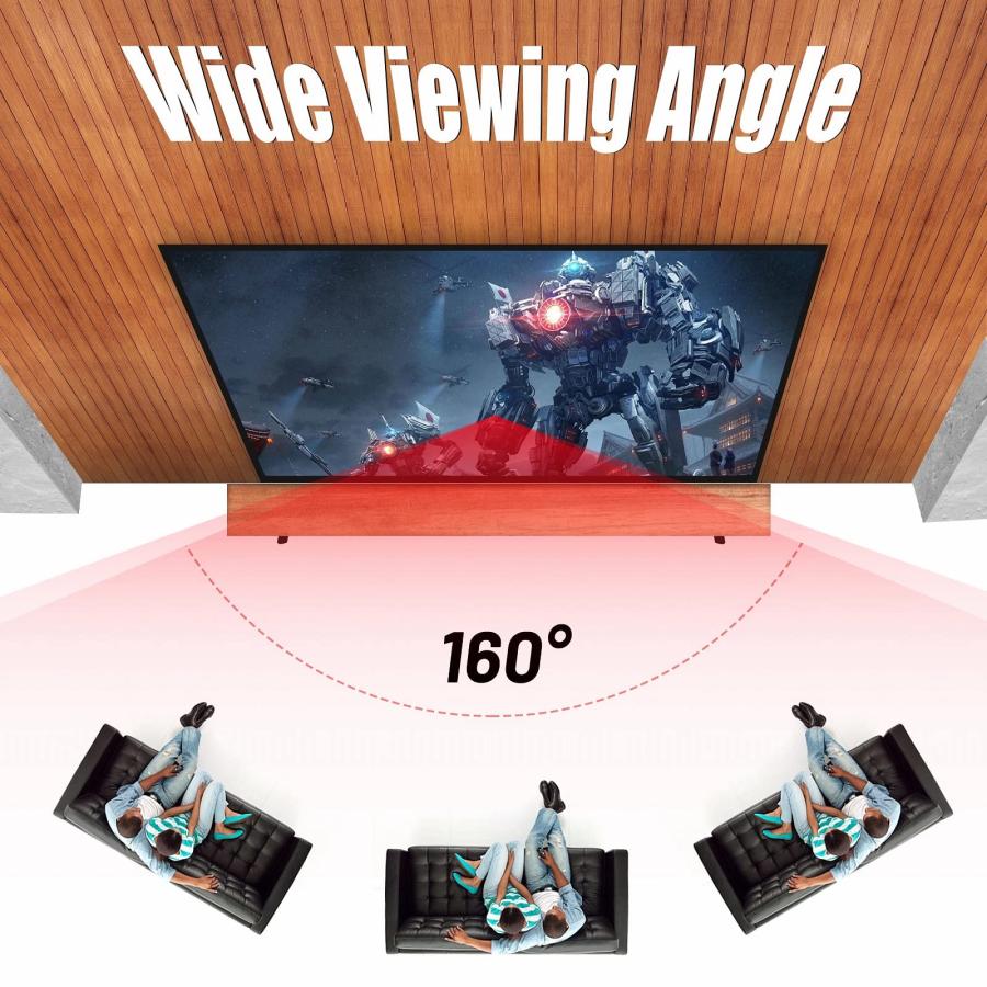 プロジェクター スクリーン 60インチ サイズ VERCORKIN 16:9 折り目