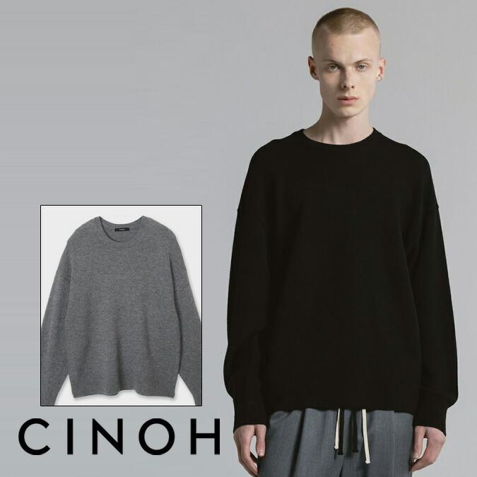 CINOH（チノ） CREW NECK KNIT / ウール クルーネック ニット