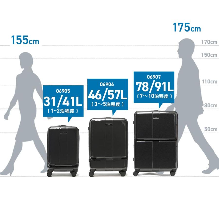 Ace（エース） 特典付 スーツケース フロントオープン キャリーケース