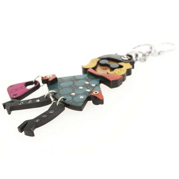 GUCCI（グッチ） キーホルダー ガール グッチシマ ラインストーン