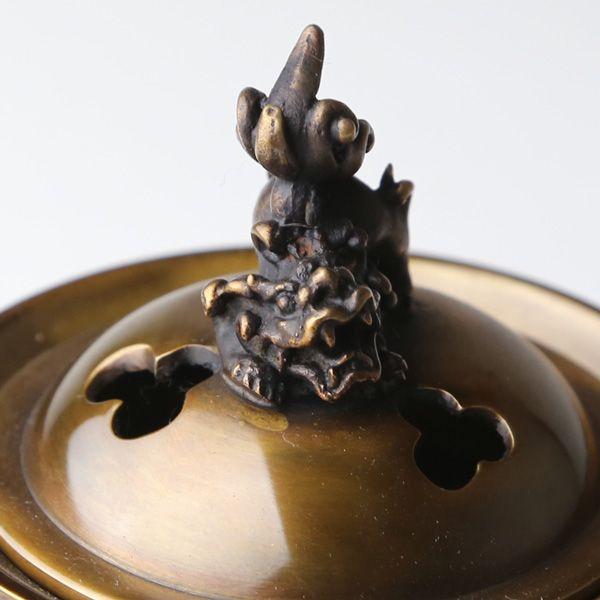 新平丸子獅子香炉 高岡銅器 : がらんどう 手仕事品と贈り物 - 通販