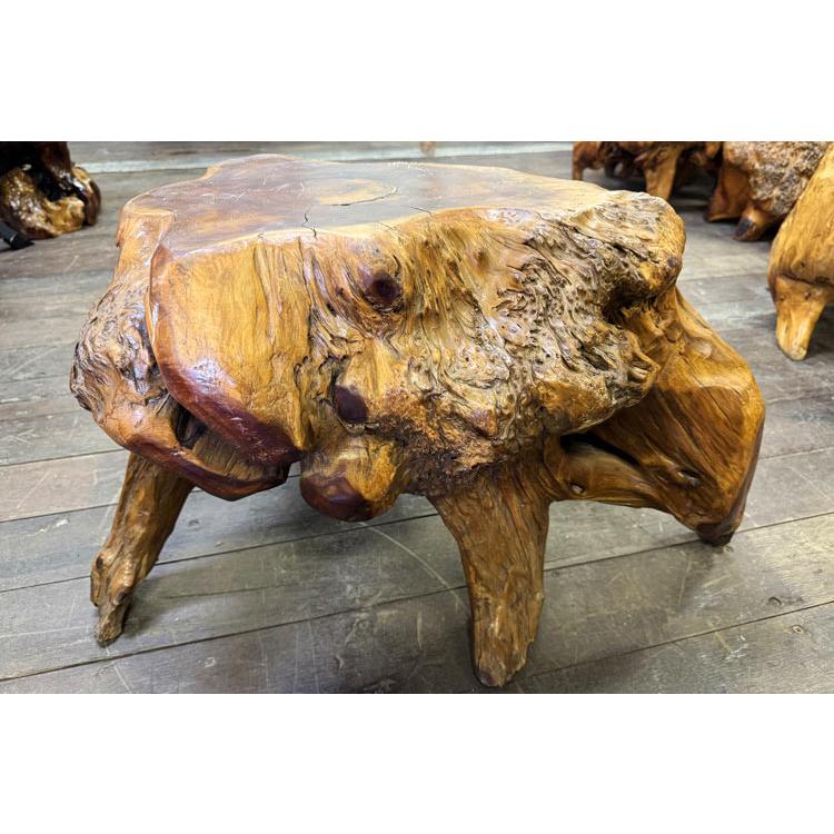 送料無料 自然木 木の根 座卓 低い テーブル W72cm 花台 盆栽卓 根卓