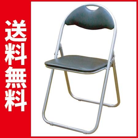 4脚セット】 折りたたみ パイプ椅子 ブラック SC99007U-4P 激安 55357