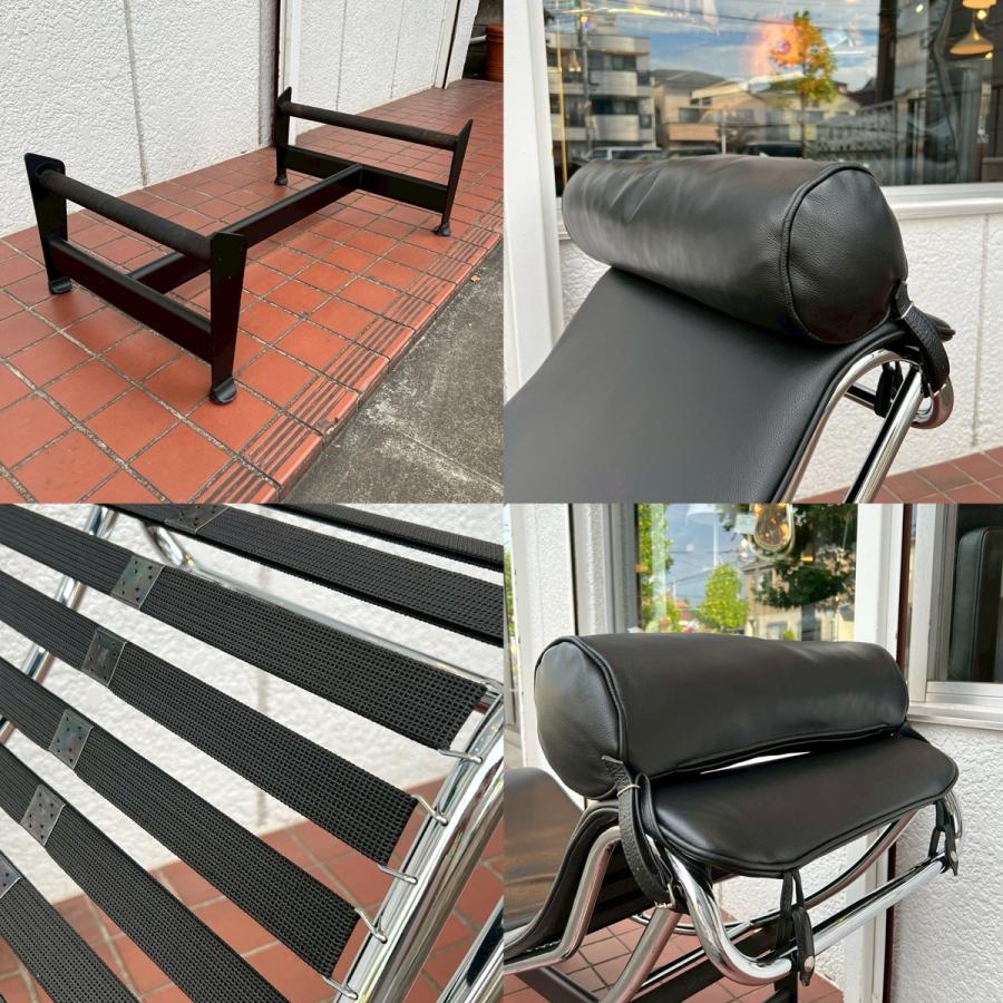 ル・コルビジェ LC4 シェーズロング リプロダクト品 黒 寝椅子