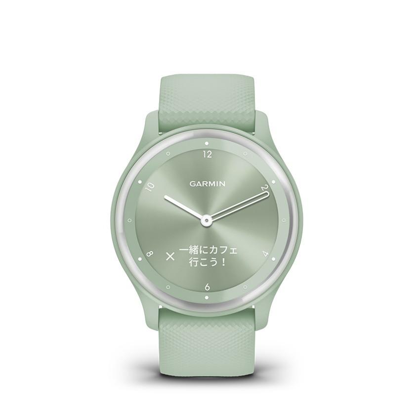 vivomove GARMIN(ガーミン) Sport Silver / Cool Mint ハイブリッド