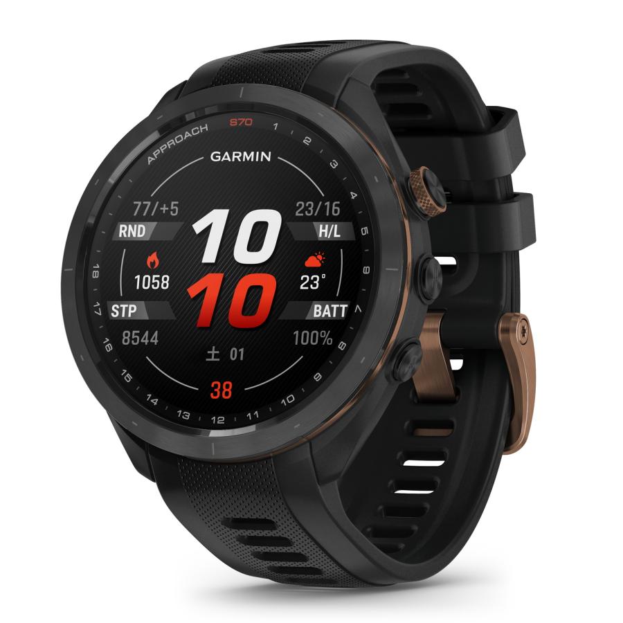 GARMIN（ガーミン） スマートウォッチ Approach S70 47mm Black Bronze