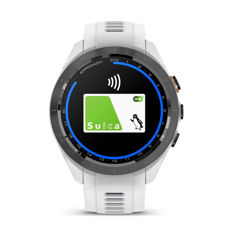 GARMIN（ガーミン） スマートウォッチ Approach S70 42mm White ゴルフ