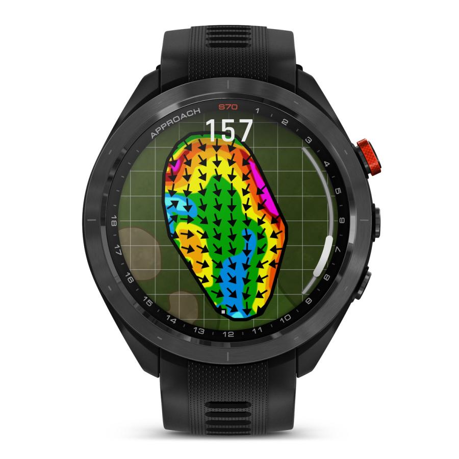 GARMIN（ガーミン） スマートウォッチ Approach S70 47mm Black ゴルフ