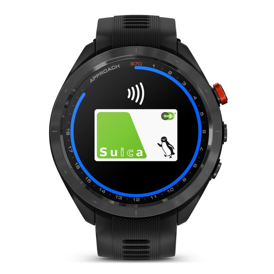 GARMIN（ガーミン） スマートウォッチ Approach S70 47mm Black ゴルフ