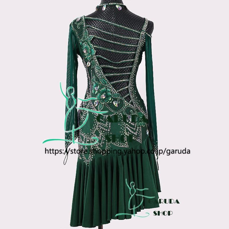 Garuda SHOP レディース社交ダンス衣装 競技ドレス ラテンドレス 高級