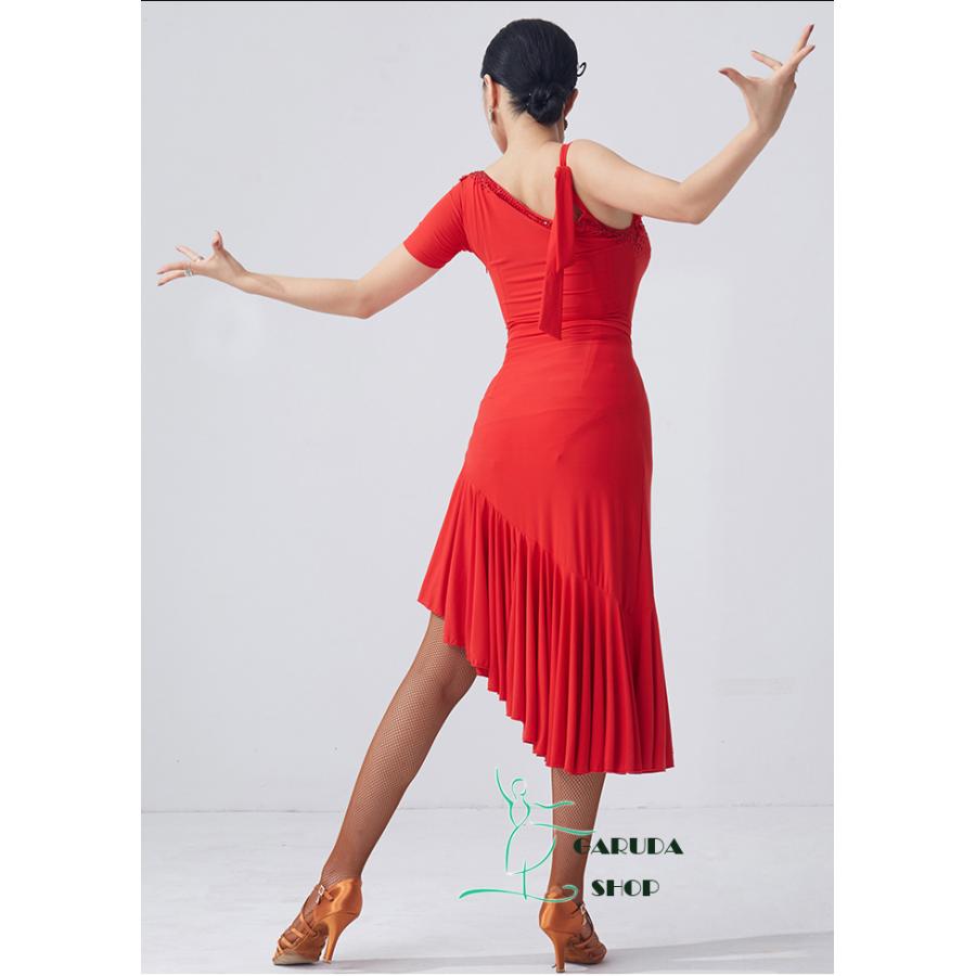 Garuda SHOP レディース社交ダンス衣装 競技ドレス ラテンドレス 発表