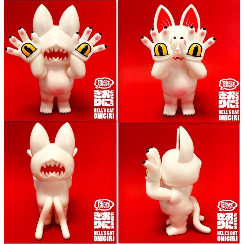 GRAPE BRAIN グレイプ ブレイン ジゴクネコ おにぎり 白 ソフビ