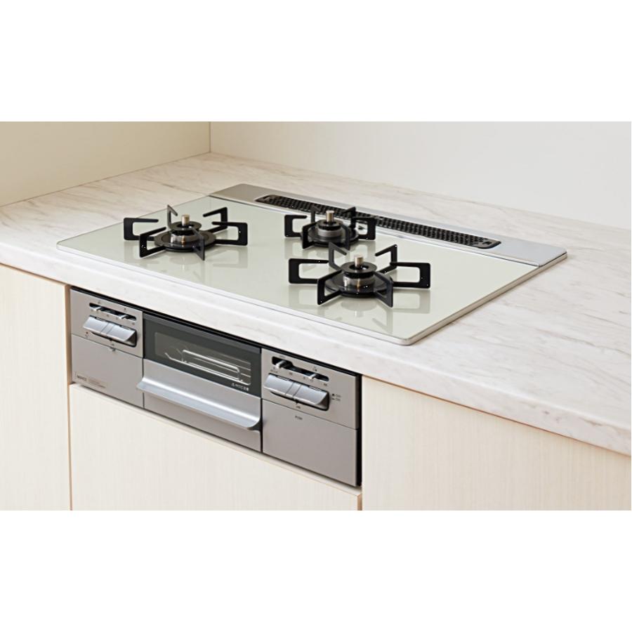 ノーリツ（NORITZ） ビルトインガスコンロ N3WV7RWTP2SI ファミ 75cm