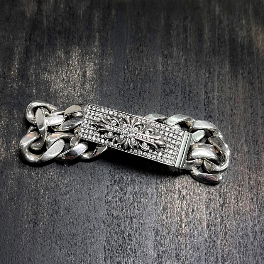 CHROME HEARTS（クロムハーツ） フローラルクロス IDブレスレット