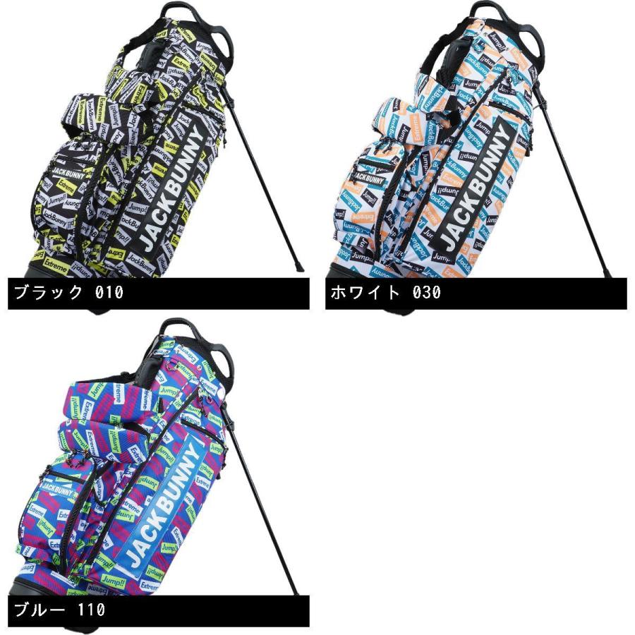 Jack Bunny!!（ジャックバニー） ロゴ総柄 スタンドキャディバッグ