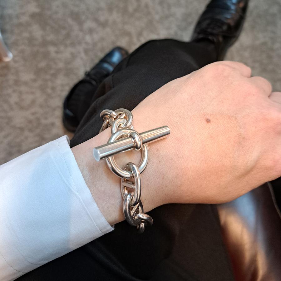 シェーヌ・ダンクル エルメス シェーヌダンクル TGM 12コマ シルバー