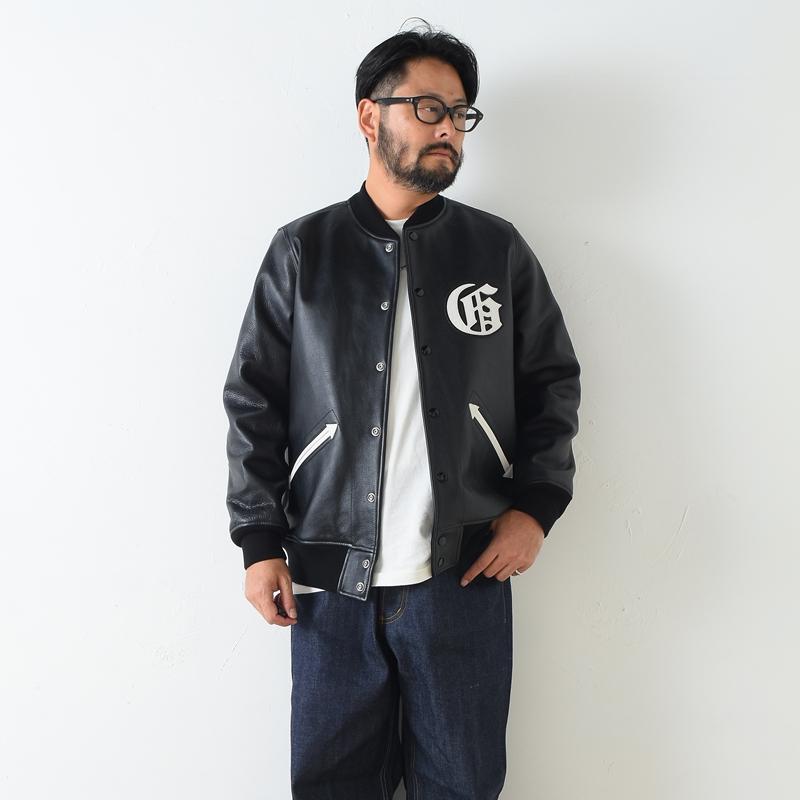 GANGSTERVILLE（ギャングスタービル） LOCOS - LEATHER JACKET BLK