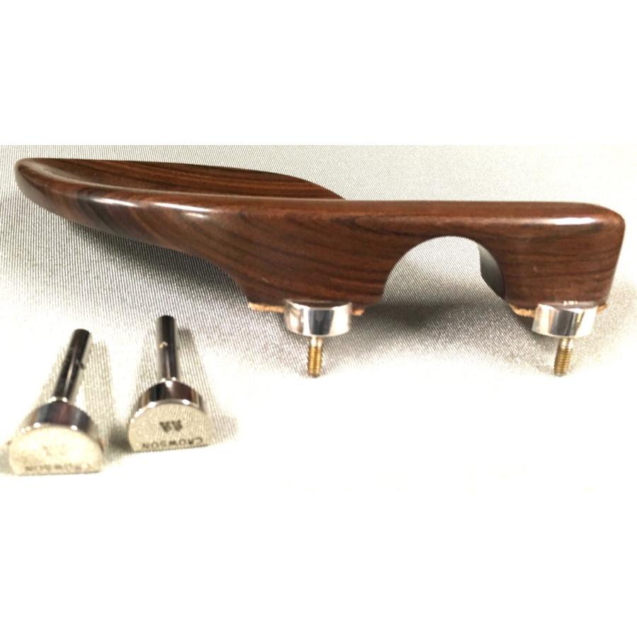 Crowsonクローソン ヴァイオリンアゴ当て グァルネリ 黒檀Ebony/ローズ