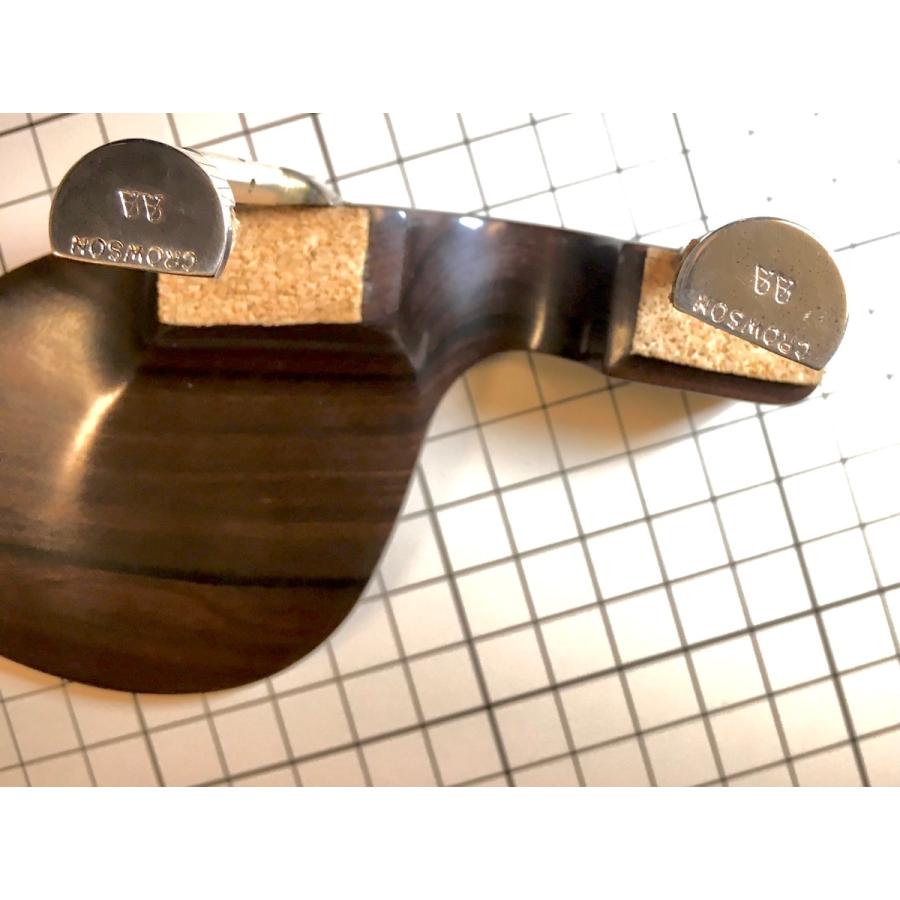 Crowsonクローソン ヴァイオリンアゴ当て グァルネリ 黒檀Ebony/ローズ