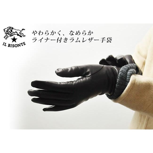 イルビゾンテ IL BISONTE レザーグローブ 手袋 レディース プレゼント