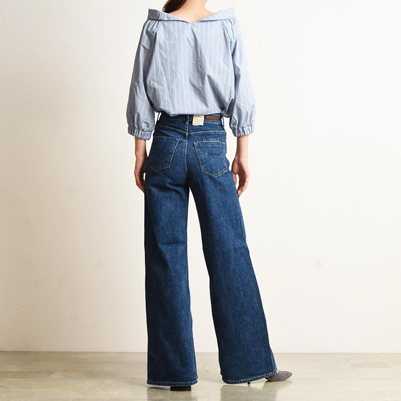 YANUK（ヤヌーク） SALEセール10%OFF 裾上げ無料 ワイドフレア デニム
