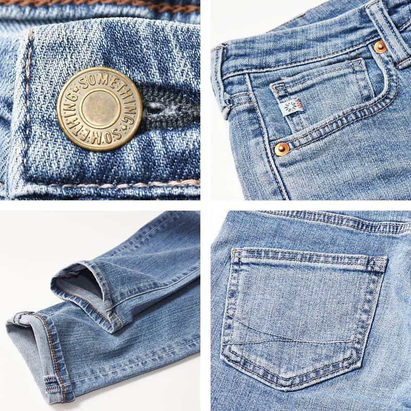 SOMETHING（サムシング） 裾上げ無料 定番 テーパード ストレート