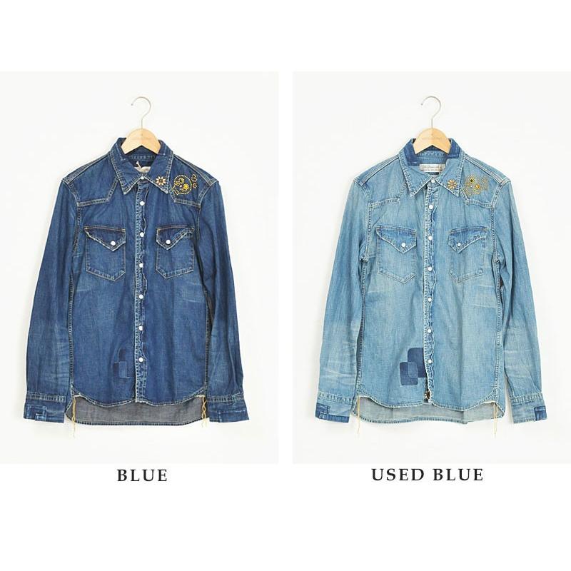 REMI RELIEF（レミ レリーフ） デニムウエスタンシャツ（スカル