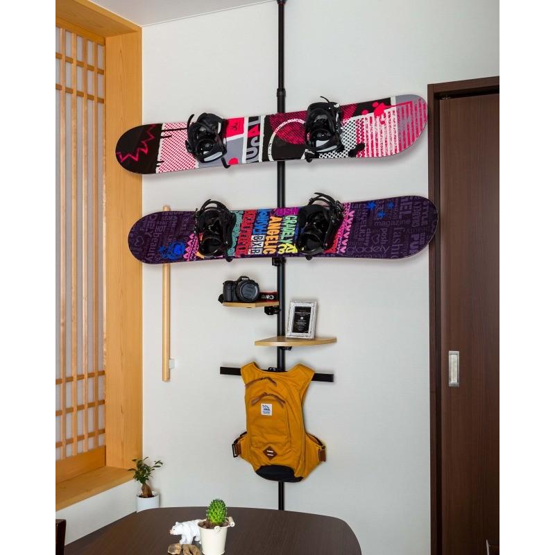 ミノウラ ホビータワー 自転車 釣り竿 スノーボード ポール式 収納