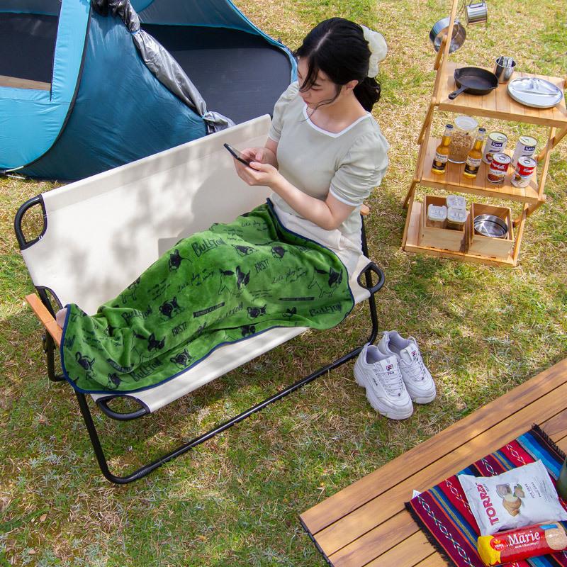 アウトドアベンチ 折りたたみ 2人掛け アウトドアチェア 椅子 折り畳み