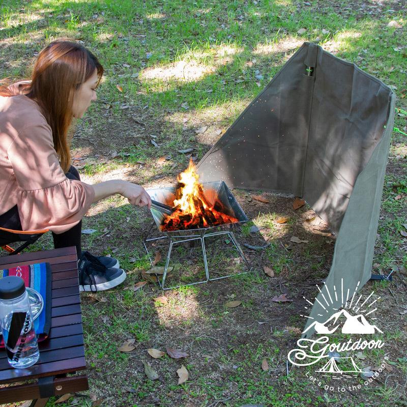 陣幕 焚き火 焚火 キャンプ 風避け 風よけ 防風 ウインドスクリーン