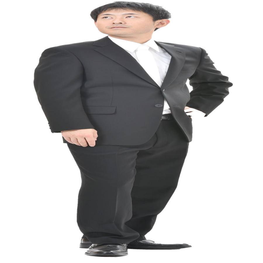 大きなサイズK体8号の日本製合服シングル2BブラックスーツRM16100B