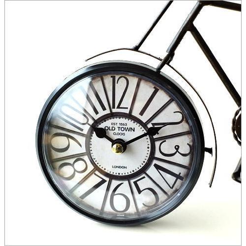 置き時計 置時計 アナログ おしゃれ アイアン レトロ デザイン