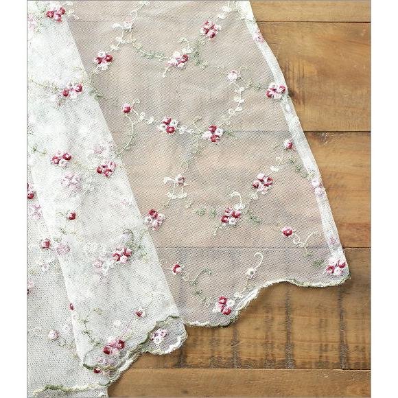 カフェカーテン おしゃれ かわいい チュールレース レースカーテン