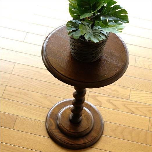 花台 木製 おしゃれ 室内 玄関 アンティーク フラワースタンド 花瓶台