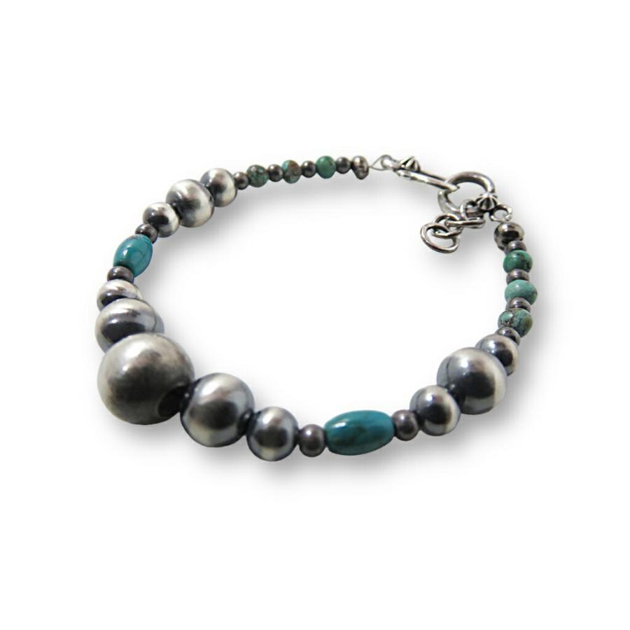 インディアンジュエリー ビーズブレスレット ターコイズ ナバホ族