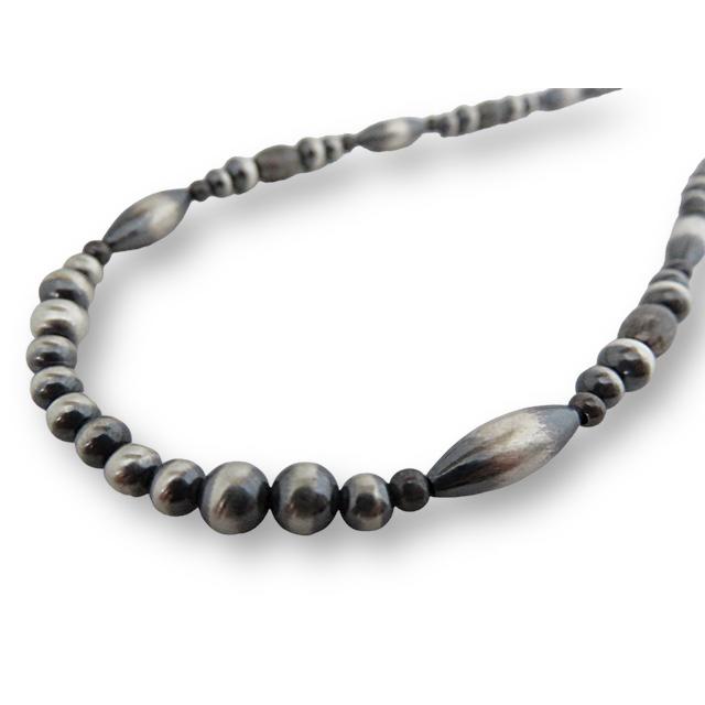 ナバホ ハンドメイド シルバー925 ナバホパールビーズ ネックレス