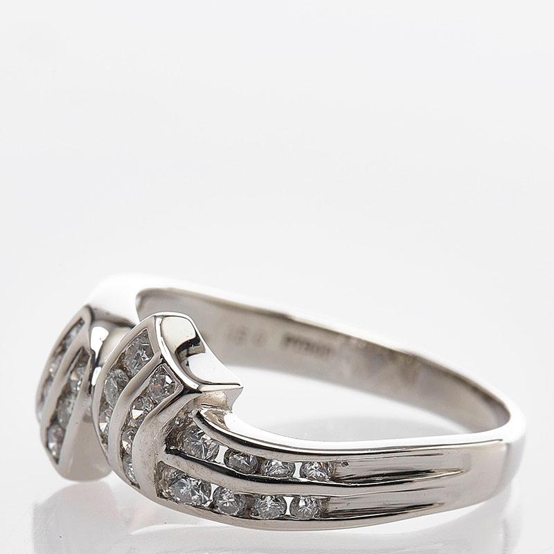 Pt900 プラチナ ダイヤ0.50ct リング 指輪 レディース 12.5号 中古