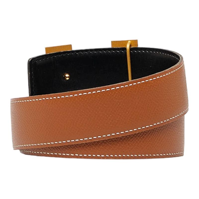 HERMES（エルメス） コンスタンス H リバーシブル ベルト ブラウン