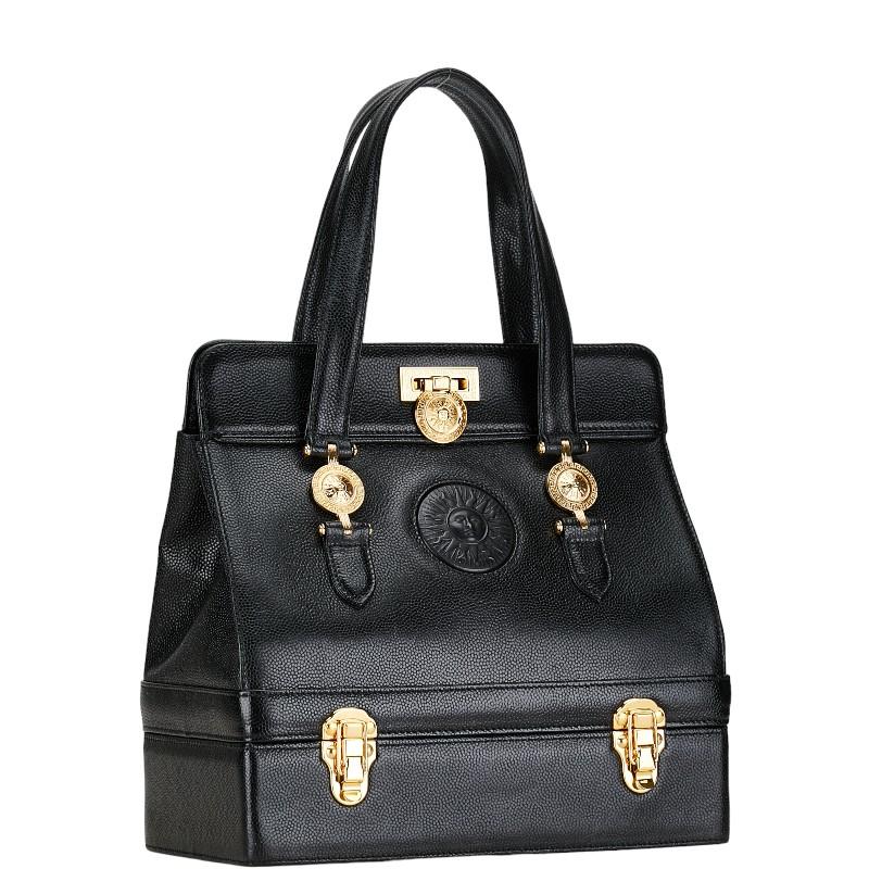 ヴェルサーチェ サンバースト 2段式 ヴィンテージ ハンドバッグ