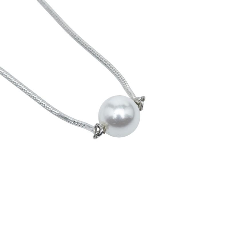 ディオール パール ブレスレット シルバー フェイクパール メタル