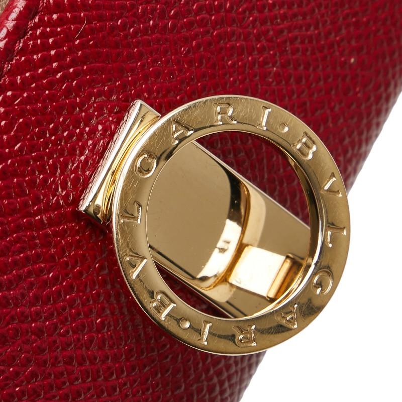 BVLGARI（ブルガリ） ブルガリブルガリ 6連 キーケース レッド レザー