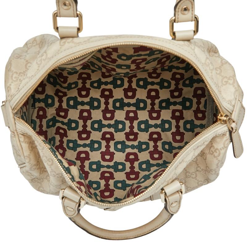 GUCCI（グッチ） グッチシマ ハンドバッグ 193603 アイボリー レザー