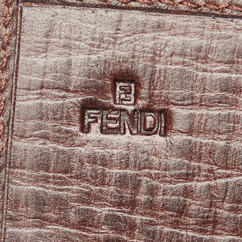 FENDI（フェンディ） ズッカ 長財布 8M0021 ブラウン キャンバス