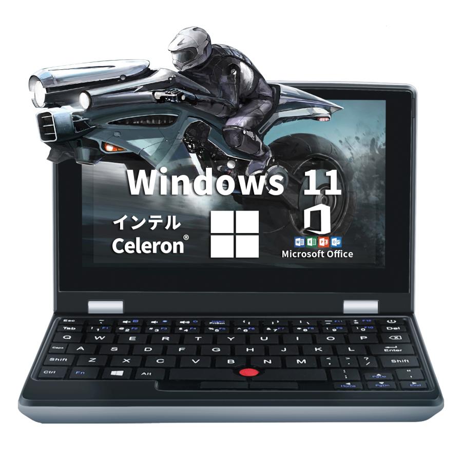 7インチ小型ノートパソコン Office2024付き 12GBメモリ Windows 11 Pro