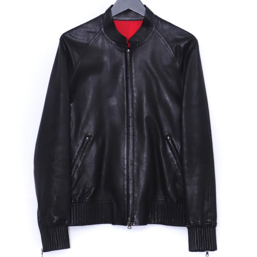 ISAMUKATAYAMA BACKLASH オイルカーフレザー スカジャン サイズ2