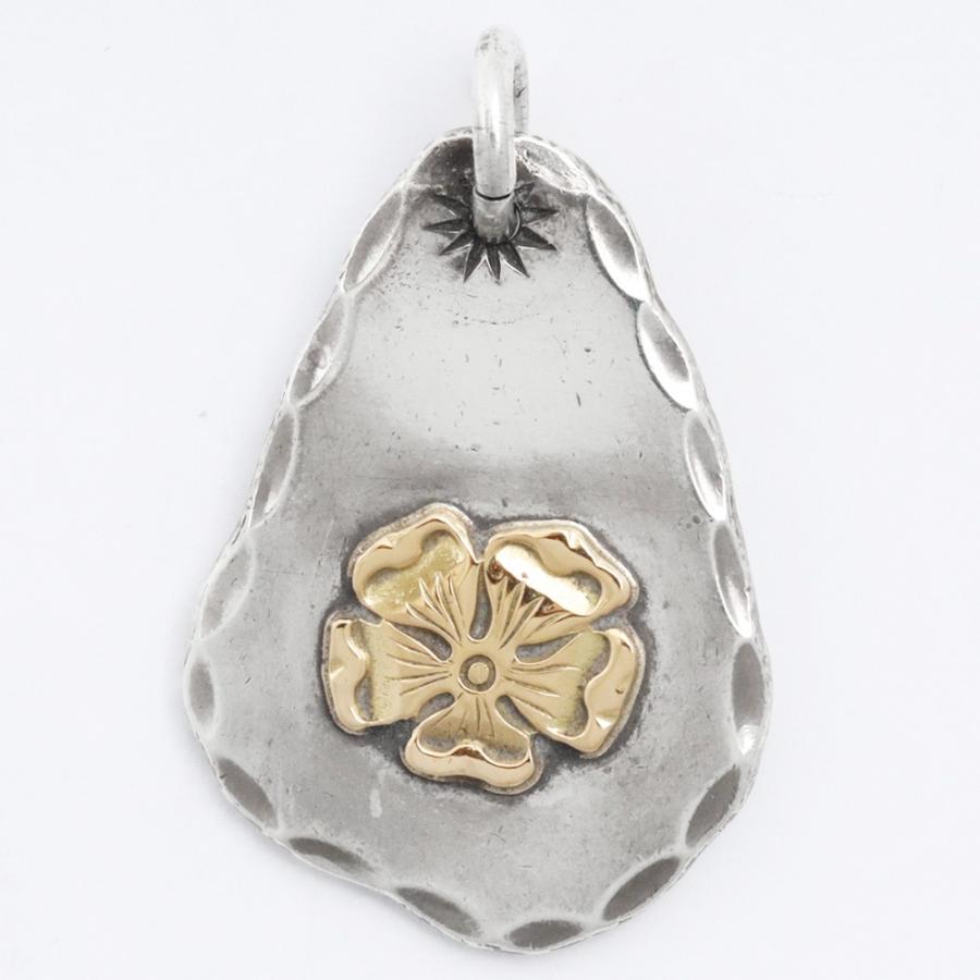 GORO'S 印台ローズメタル ネックレストップ シルバー ゴールド