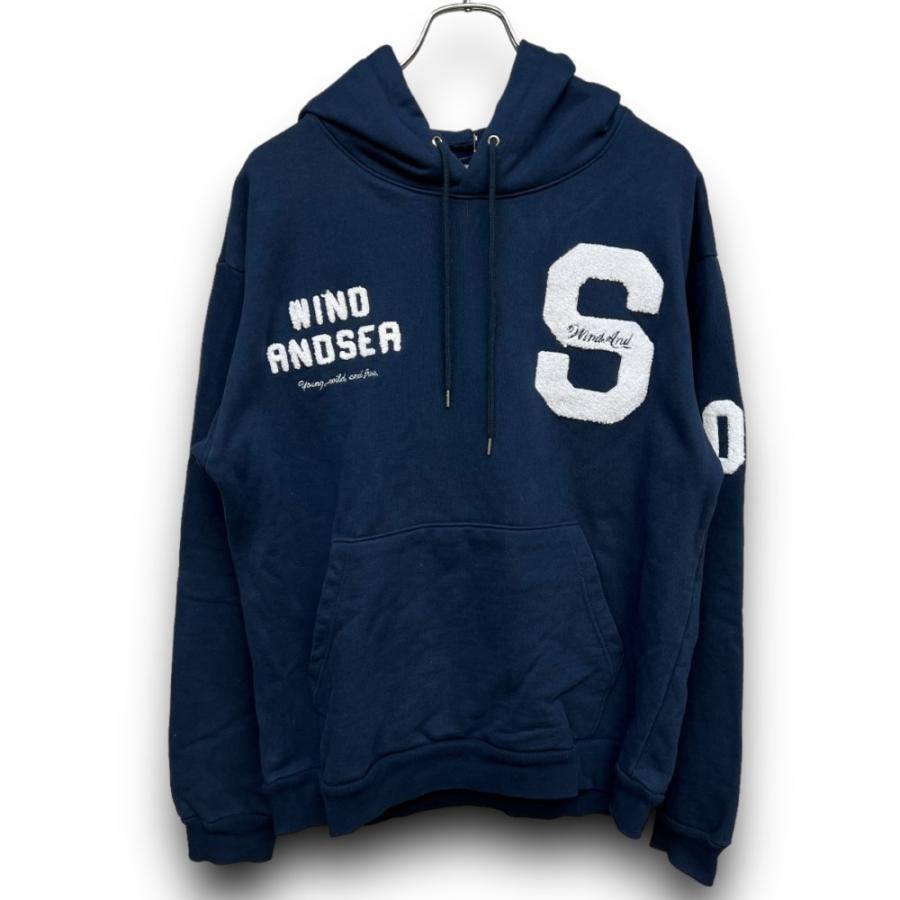 WIND AND SEA BEYOUTH-S-Hoodie パーカー Lサイズ ネイビー WDS-BYT-RS